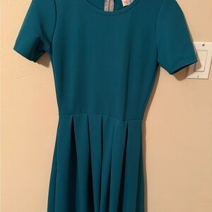 Teal Short Sleeve LuLaRoe Dress